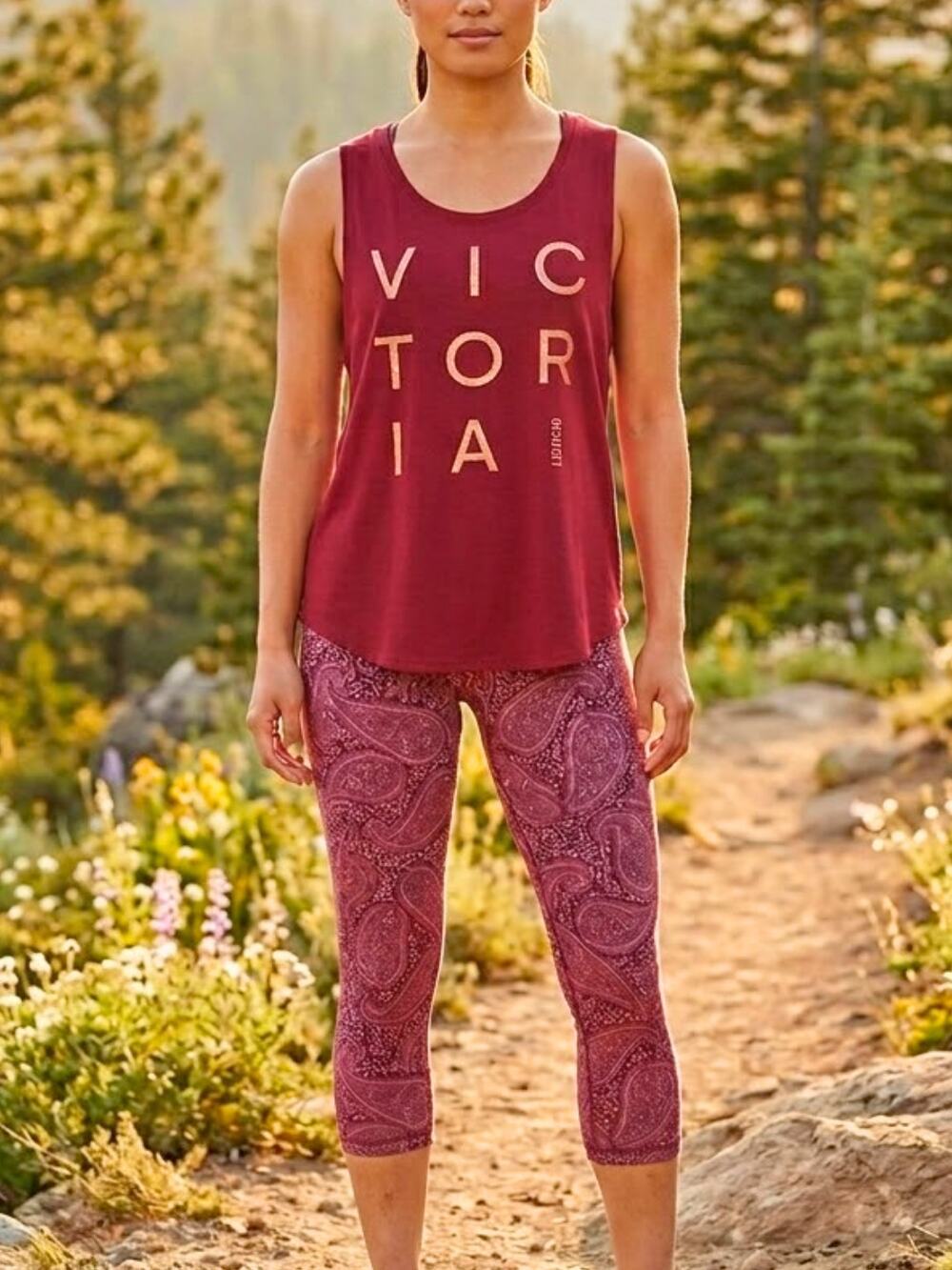 VICTORIA’S SECRET & OLD NAVY Top + Leggings Athleisure Bundle, M